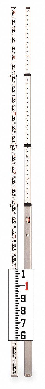 CST/BERGER Telescoping Leveling Rod: Telescoping, 6 1/2 in – 13 ft, 1/100 in/1 ft, Aluminum (MPN 06-813). Key specifications — attr938954: CST/BERGER; attr938955: 348GP5; attr938956: Optical and Transit Levels; attr938958: 1/100 in; attr938962: Aluminum.