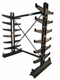 JARKE Cantilever Rack: Starter, Medium-Duty, 80 1/2 in x 45 in x 84 in, Straight Arm, 2 Usable Sides (MPN CR-8). Key specifications — Arm Style: Straight; Brand: JARKE.