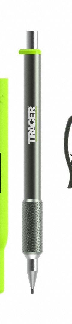 TRACER Carpenter's Pencil: (24) Graphite Repl Leads, Carpenter's Pencil, Gray, Black/Green, Aluminum (MPN APPK1-PRO). Key specifications — attr1284576: Oval; attr1284577: TRACER; attr1284590: (24) Graphite Replacement Leads; attr1284591: Gray; attr1284575: Aluminum; attr1284574: Black/Green.