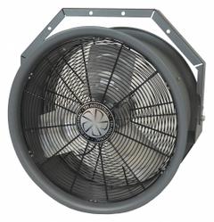 FOSTORIA Mounted Fan: 22 in Blade Dia, 480V AC, 1/2 hp Motor HP, Ceiling/Wall Mount, Non-Oscillating (MPN HV-24-480V-3). Key specifications — Brand: FOSTORIA; Voltage: 480V AC; Number of Speeds: 1; Fan Mounting Location: Ceiling; Oscillation: Non-Oscillating; Mounting Type: Bracket.