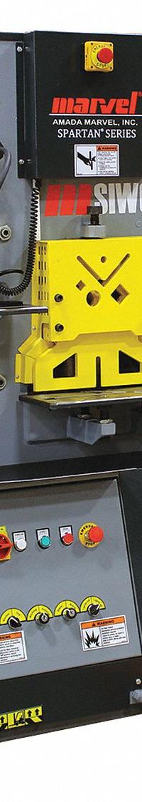 MARVEL Ironworker: 230V AC /Three-Phase, 5 Stations, 66 Tonf Hydraulic Force, 21 A Current, MSIW66S. Key specifications — attr69797: Punch; attr66073: MSIW66S; attr66076: MARVEL.