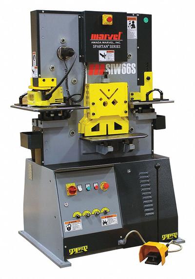 MARVEL Ironworker: 230V AC /Three-Phase, 5 Stations, 66 Tonf Hydraulic Force, 21 A Current - Hydraulic Ironworkers