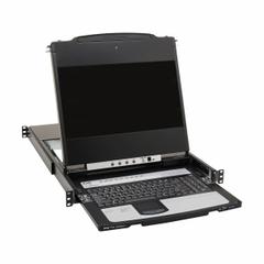 EATON TRIPP LITE Server Management Console: KVM Included, Single User Users Supported, 8 CPUs - Max (MPN B030-DP08-17D). Key specifications — Includes: (2) 6 ft USB 2.0 A/B Cables; Brand: EATON TRIPP LITE; Connection Technology: DisplayPort; Port Selection and Control Style: Push Button; Product Type: KVM Switch Console; Supply Voltage: 100-240 V; Supported Video Resolution - Maximum: 1920x1080 @ 60 Hz.