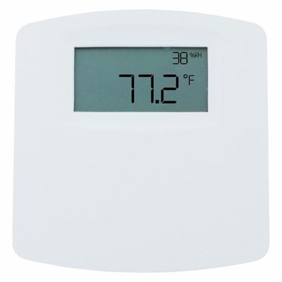 Dwyer Humidity/Temperature Sensor: 4 to 20 mA, Solid State Band Gap, Screw Terminals - Indoor Wall-Mount Transmitters with Display