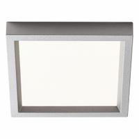 Square Downlight: 4 in Dia, Silver, 5/8 in Ht, 650 lm, 2700K, 10 W, 120/277V AC (MPN S4S827K7ALZ10U). Key specifications — Color Temperature: 2700K; Housing Finish: Aluminum; Lighting Technology: LED; Fixture Shape: Square; Voltage: 120/277V AC; Emergency Battery Backup: No; Fixture Type: Vanity; Brand: LIGHTOLIER.