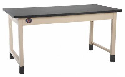 PRO-LINE Workbench: Fixed Ht, Epoxy Resin, 72 in x 30 in, 1,000 lb Overall Load Capacity - Open-Base Workstations