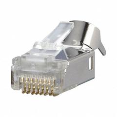METZ CONNECT RJ45 Plug: Data Insert, Straight Insulation Displacement Male, E-DAT Industry, 8 Poles (MPN 1401505010-E). Key specifications — attr1057845: E-DAT Industry; attr1057841: METZ CONNECT; attr1057846: IP67; attr1057853: Cat6; attr1057858: Cable; attr1057862: Polycarbonate; attr1200643: Data Insert.