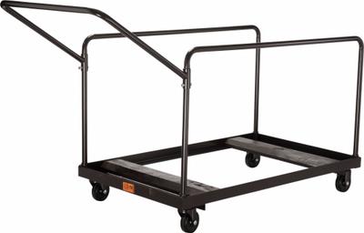 NATIONAL PUBLIC SEATING Table Cart: 660 lb, 47 1/2 in L x 27 3/4 in W x 31 1/4 in H - Carts with Vertical Divider Rail for Round & Rectangular Tables