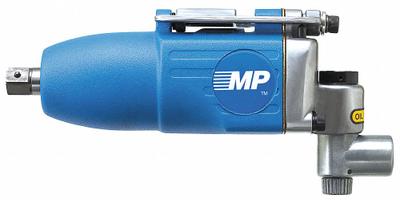 MASTER POWER Air Impact Wrench: Compact, 3/8 in Drive, In-Line, Square, 1/4 in NPT Air Inlet - Inline Air-Powered Impact Wrenches