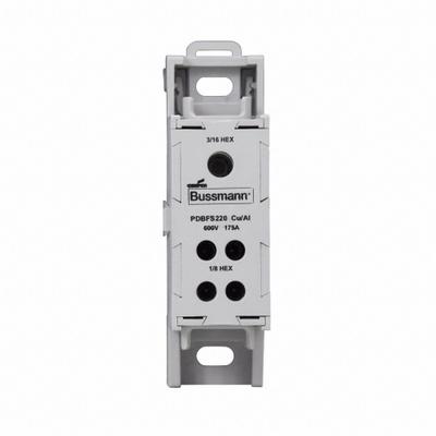 BUSSMANN Power Distribution Block: Finger-Safe, Lug, Lug - Finger-Safe Blocks with Lugs