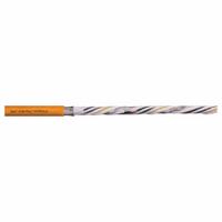 CHAINFLEX VFD Servo Motor Cable: (4) 18 AWG (0.75)/(2) Shielded Twisted Pr 22 AWG (0.34), Orange (MPN CF270-UL07322D). Key specifications — Conductor Grouping: (4) 18 AWG/(2) Shielded Twisted Pair 22 AWG; Includes Ground: Yes; Overall Length: Order by the Foot; Minimum Bend Radius Factor - Fixed: 5 x OD; Minimum Bend Radius Factor - Flexible: 8 x OD; Brand: CHAINFLEX.