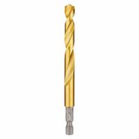 MILWAUKEE Hex Shank Drill Bit: 11/32", 135° Split Point, TiN-Coated HSS, Impact Rated (MPN 48-89-4619). Key specifications — attr1234973: Impact Rated; attr1234966: MILWAUKEE; attr1234978: 0.3438.