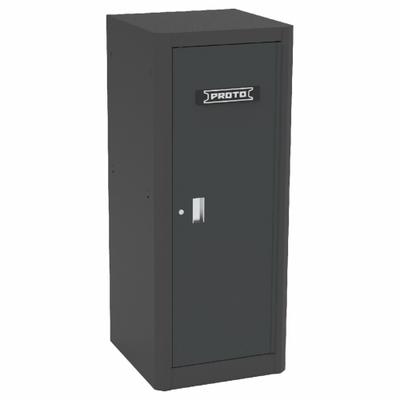 PROTO Side Cabinet: Black, 6 Drawers, Keyed, 27 in W x 27 in D x 65 in H, Black / Gloss - Heavy-Duty Side Cabinets