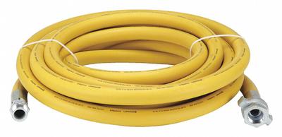 CONTINENTAL Air Hose: 1 in Hose Inside Dia., Yellow, 1 in FNPT x 1 in MNPT - Nitrile Air Hose Assemblies with Yellow Nitrile Cover