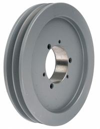 APPROVED VENDOR V-Belt Pulley: B90, 2 Groove, 9.35 in OD, Bushed Bore, SK, Quick Detachable (MPN 902B). Key specifications — Pulley Industry Number: B90; Pitch Diameter: 9 in (5L, B); For Belt Section (broad, with similar types): 5L, B, or BX.