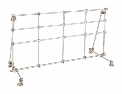 OHAUS Aluminum Lab Frame: Aluminum, 1 in Rod Dia, 18 in Overall Lg, 4 ft Overall Wd - Lab Frames