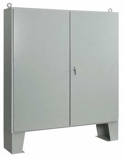 HOFFMAN Enclosure: Steel, 72 in x 72 in x 12 in, NEMA 12, Solid Cover, Hinged - Steel Dust-Tight Enclosures