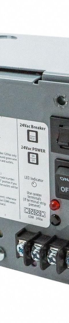 FUNCTIONAL DEVICES INC / RIB Class 2 Power Supply: 100 VA Power Rating, 120V AC, 24V AC, Wall (MPN PSH100AB10). Key specifications — Brand: FUNCTIONAL DEVICES INC / RIB; Input Voltage: 120V AC; Includes On/Off Switch: Individual Output On/Off Switch; Mounting: Wall; Output Voltage: 24V AC; Wire Connection Type: Screw Terminals.