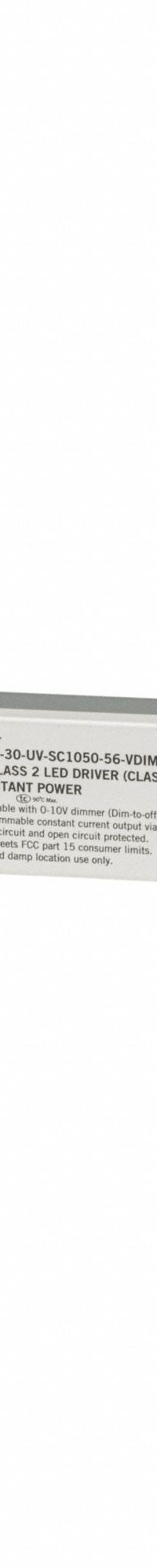 KEYSTONE TECHNOLOGIES LED Driver: Class 2, 30 W Max. Power Output, 120 to 277V AC, 10 to 56V DC (MPN KTLD-30-UV-SC1050-56-VDIM-U7 /USB). Key specifications — Brand: KEYSTONE TECHNOLOGIES; Output Voltage: 10 to 56V DC; Dimming Method: 0-10V; Output Current: 350 to 1050 mA.