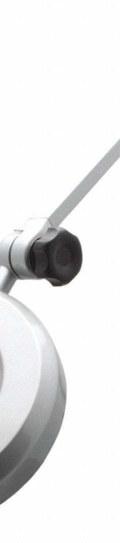 AVEN Round Magnifier Light: LED, 2.25x, 5 Diopter, 1,400 lm Max Brightness, 36 in Arm Reach, Silver (MPN 26501-LFL-LED). Key specifications — Brand: AVEN; Magnification: 2.25x; ESD Safe: Yes; Lens Material: Glass; Lighting Technology: LED; Includes Ultraviolet Light: No.