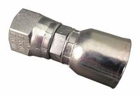 AEROQUIP Hydraulic Crimp Fitting: Steel x Steel, Straight, -6 For Hose Dash Size, SAE x Crimp (MPN FJ3094-0606S). Key specifications — Fitting Gender: Female x Genderless; Fitting Connection Type: SAE x Crimp; Fitting Size: 5/8 in; Fitting Movement: Straight; Thread Size: 5/18"-18; For Hose Dash Size: -6; Brand: AEROQUIP.