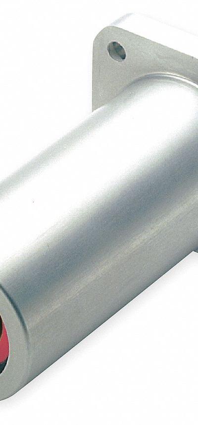 PBC LINEAR Mounted Linear Bearing: Twin - Twin Self-Aligning Flanged Linear Plain Bearings