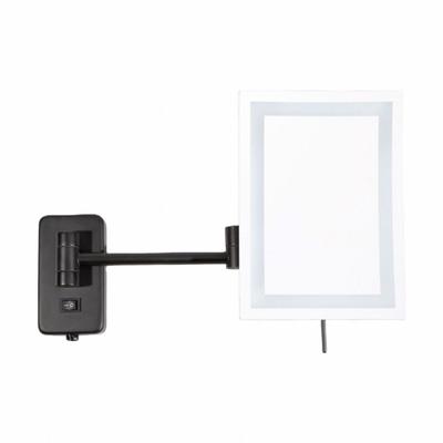 SEE ALL INDUSTRIES Makeup Mirror: Rectangular, Glass, 13 in Overall Ht, 11 in Overall Wd, 3 in Overall Dp - Makeup Mirrors