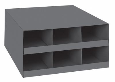 DURHAM MFG Welding Rod Rack: Standalone, 16 1/8 in x 18 in x 6 in, 6 Bays, Gray - Horizontal Pigeonhole Rod Storage Racks