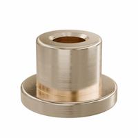 Flanged Sleeve Bearing: Bronze, SAE 841, 3 mm Bore, 6 mm OD, 6 mm Lg, -35°F to 300°F, 10 PK (MPN FFM0306-06B). Key specifications — System of Measurement: Metric; Material Grade: SAE 841; Flange Type: Flanged; Brand: OILITE.