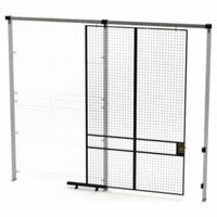 HUSKY RACK & WIRE Slide Door: 10 ft H x 6 ft W x 1 3/4 in D, Black, Powder-Coated (MPN V540610). Key specifications — attr1283297: Powder-Coated; attr1283316: Steel; attr1283313: Yes; attr1283333: HUSKY RACK & WIRE.
