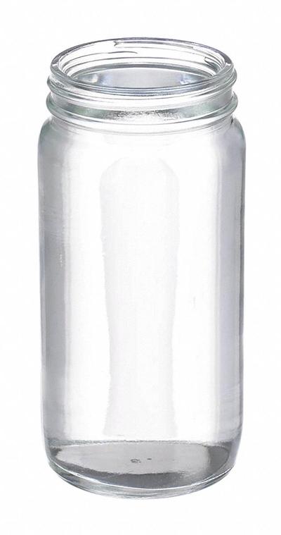 WHEATON Bottle: 250 mL - Clear Wide Mouth Round Glass Lab Bottles