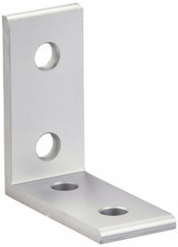 Inside Corner Bracket: Tall Inside-Corner Bracket, 25 Series, 50 mm x 23 mm x 4 mm, 4 Holes, Gray (MPN 093WD2551). Key specifications — Material: Aluminum; Brand: FATH INC.; Finish: Anodized.