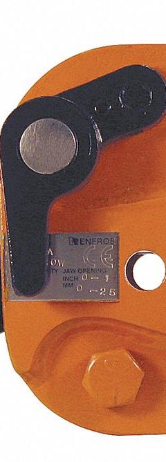 RENFROE Plate Clamp: Plate Clamp, 4,000 lb Working Load Limit, Vertical Lift with 180° Flip, Manual (MPN LPA-02.00-A). Key specifications — Attachment Type: Pivoting Shackle; Brand: RENFROE; Material: Steel.