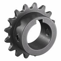TSUBAKI Single Strand Sprocket: 35, For 3/8 in Chain Pitch, 1 in Bore Dia, 16 Teeth, Steel (MPN 35B16F-1). Key specifications — Brand: TSUBAKI.