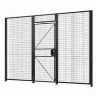 FOLDING GUARD Hinged Mesh Door: 82 in x 42 in, Pull, Cylinder (MPN C-HS046082-B-MR1). Key specifications — Includes Mounting Hardware: Yes; Brand: FOLDING GUARD; Finish: Powder-Coated; Handle Type: Pull; Lock Type: Cylinder.