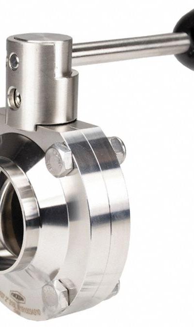 DIXON Butterfly Valve: 3 in Pipe Size - 3-A Certified Stainless Steel Butterfly Valves