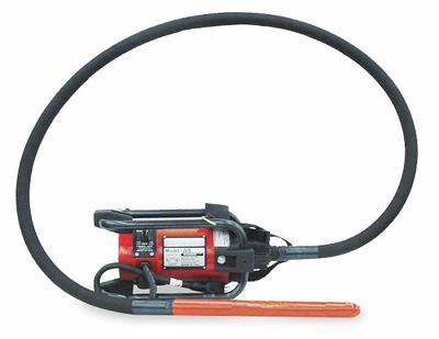 VIBCO Electric Vibrator: 1 1/2 hp, 2 ft Shaft Lg, 1 in Head Dia, 5 in Radius of Vibration - Corded Concrete Vibrators