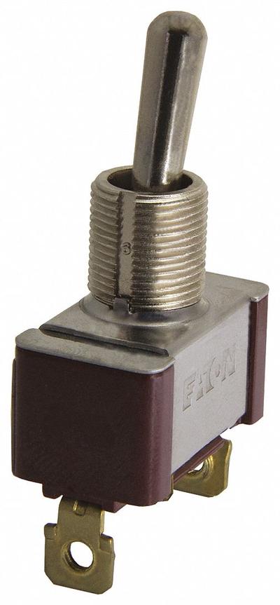 EATON Toggle Switch: 3 Position, 2 Connections, SPST, Screw Terminals Connection - Panel-Mount Toggle Switches