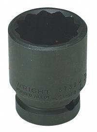 WRIGHT TOOL Impact Socket: 3/4 in Drive Size, Metric, 41 mm Socket Size, 12-Point, Std, Black Oxide (MPN 67H-41MM). Key specifications — attr1215501: WRIGHT TOOL; attr1215515: Black Oxide; attr1215518: 41 mm.