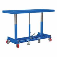VESTIL Long Deck Cart: Not Powered, 4,000 lb Load Capacity, 60 in L x 20 1/4 in W, Steel, Hydraulic (MPN LDLT-2060-4). Key specifications — Platform Material: Steel; Brand: VESTIL.