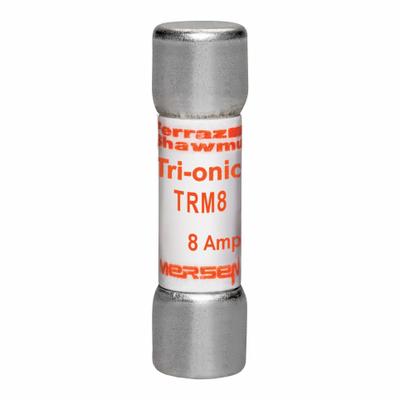 MERSEN Fuse: TRM Series, Midget, Time-Delay, 8 A, 250 V AC, 13/32 in x 1 1/2 in - Time-Delay Cylindrical Fuses