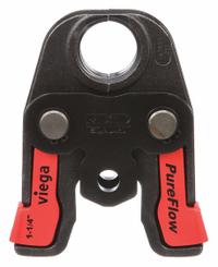 RIDGID Press Jaw: 1 1/4 in Pipe, PEX, For Viega Pureflow, Extended/Std Tool Types (MPN 22673). Key specifications — attr518773: Jaw; attr518762: PEX; attr518771: Steel; attr518761: Viega Pureflow; attr518760: RIDGID.