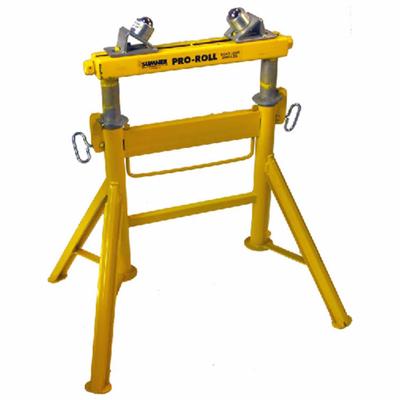 SUMNER Roller Head Pipe Stand: Straight Roller Head, 1,200 lb Max Load Capacity - Roller Straight-Head Pipe Stands