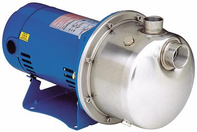 GOULDS Booster Pump: 1 hp, Three Phase, 208-230/460V AC, 60 psi Pressure Boost (Max) - Horizontal Booster Pumps