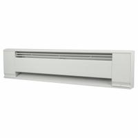MARKEL Electric Baseboard Heater: Commercial Grade, 600 W, Thermostat Included, White, 120 V (MPN 3706E-036T). Key specifications — Thermostat Included: Thermostat Included; Duty Rating: Commercial Grade; Housing Style: Conventional; Wattage Output: 600 W; Housing Color: White; Voltage: 120 V; Brand: MARKEL.