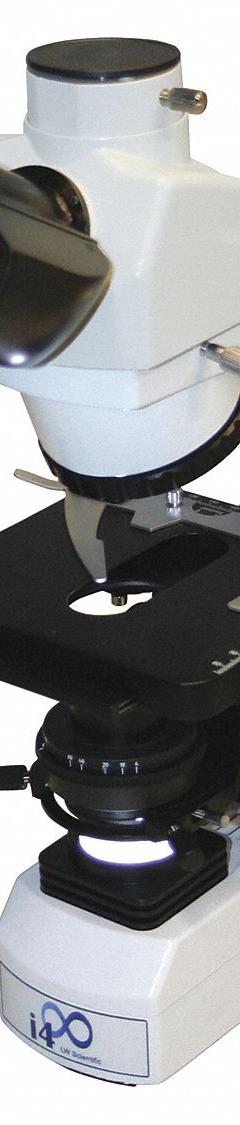 LW SCIENTIFIC Lab Microscope: Compound, Trinocular, 40X to 1000X, 18 mm Optical Field of View, Std (MPN i4M-TN4A-iPL3). Key specifications — Stand Type: Standard; Base Dimensions: 7-3/4 in x 10-3/4 in; Brand: LW SCIENTIFIC; Eyepiece Protractor: No; Maximum Magnification Capability: 1000X; Optical Magnification: 40X to 1000X; Working Distance: 0.3 mm to 20 mm.