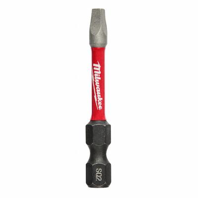 MILWAUKEE Power Bit: Power Bit, Imperial, #2 Bit Size, S2 Bit Industry Size, Std - Impact Bits