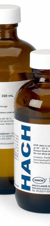 HACH COD Standard Solution: 200 mL Volume, 300 mg/L, Bottle, 7758-98-7, Solution, 1218629, 1. Key specifications — Brand: HACH; CAS Number: 7758-98-7; Chemical Family Type: Solution; Concentration: 300 mg/L; Container Type: Bottle; Manufacturer Part Number: 1218629; Product Type: COD Standard Solution.