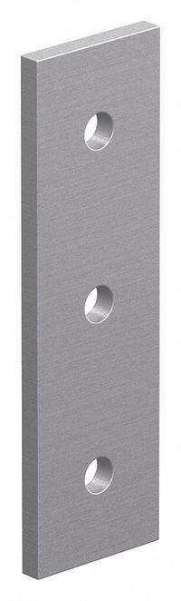 Straight Flat Plate: Straight Flat Plate, 30 Series, 4 mm x 27 mm x 90 mm, For 8 9/64 mm Slot Wd (MPN 30-4306). Key specifications — Material: Aluminum; Brand: 80/20; Finish: Anodized.