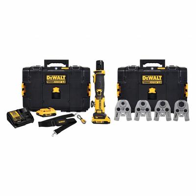 DEWALT Compact Press Tool with Jaw: 20V MAX, Compact, Inline - DEWALT Press Fitting Tools